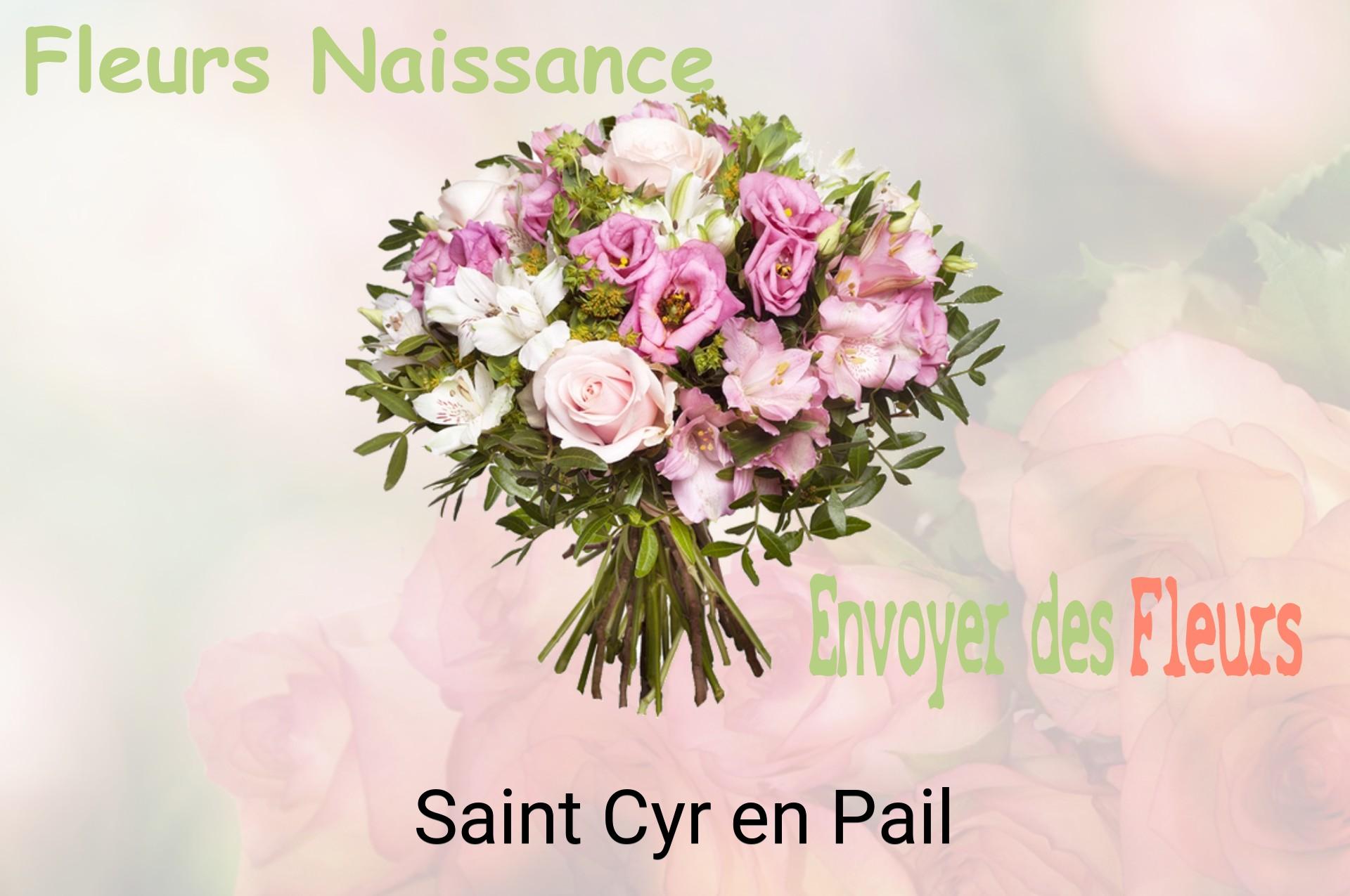 Bouquet de fleurs de naissance livré à Saint-Cyr-en-Pail